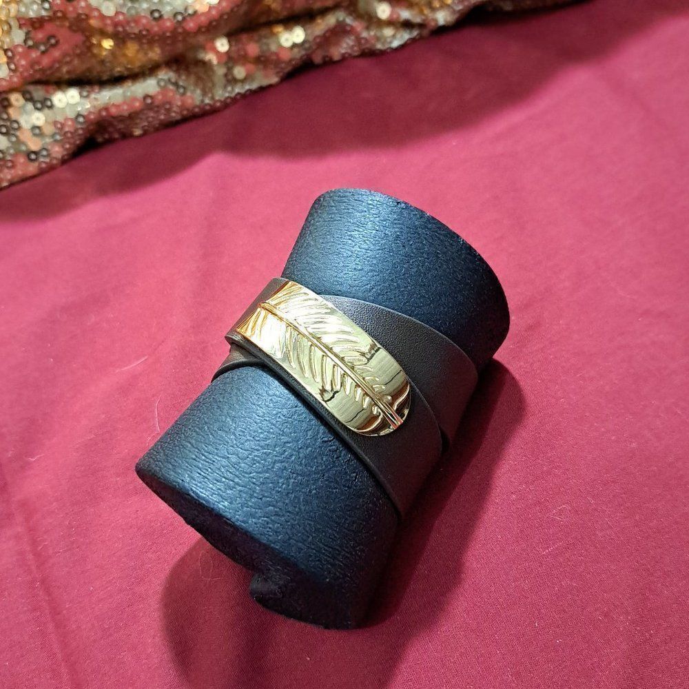 NWOT Armani Exchange Brown Leather Bracelet